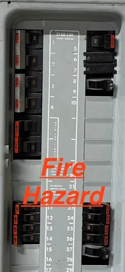 Electrical panel board safety inspection